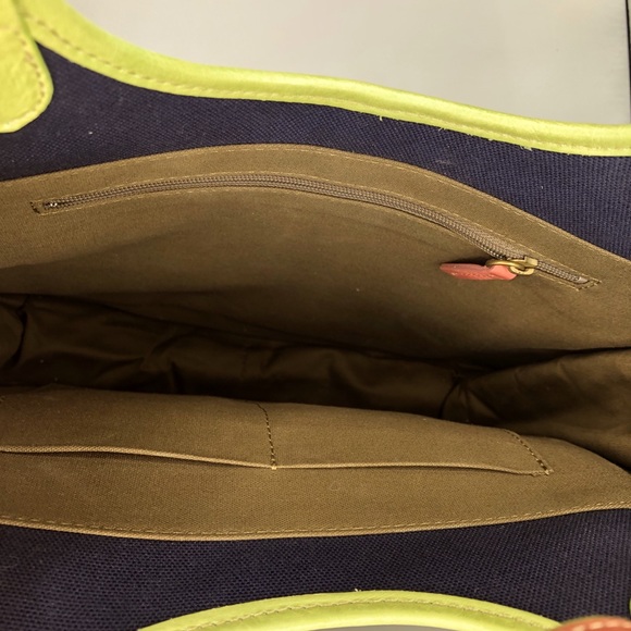 BNWOT PAUL SMITH LEATHER / CANVAS SHOULDER BAG - Picture 12 of 13